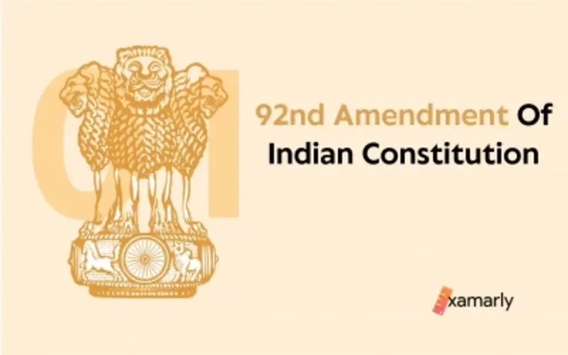 92nd Amendment of the Indian Constitution