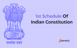 1st schedule of indian constitution