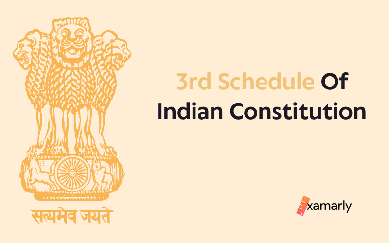 3rd schedule of indian constitution