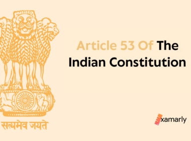 article 53 of indian constitution