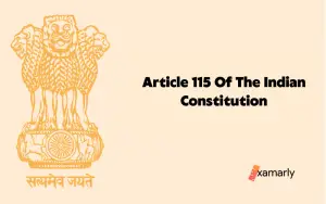 Article 115 Of The Indian Constitution