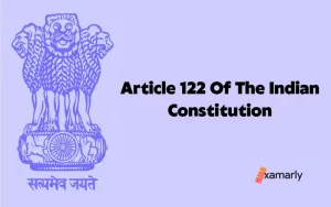 article 122 of the indian constitution