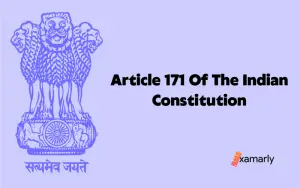 article 171 of the indian constitution