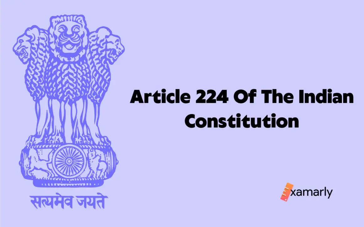 Article 224 Of The Indian Constitution