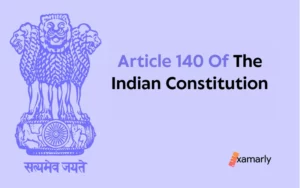 article 140 of indian constitution