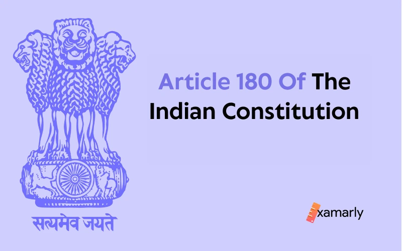 article 180 of indian constitution