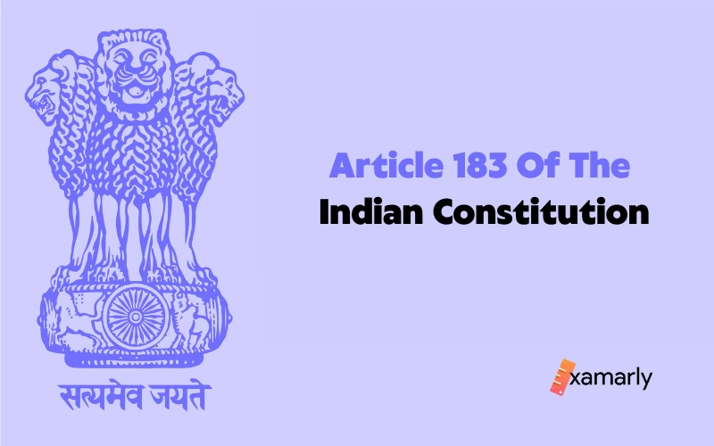 article 183 of the indian constitution