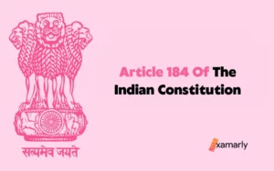 article 184 of the indian constitution