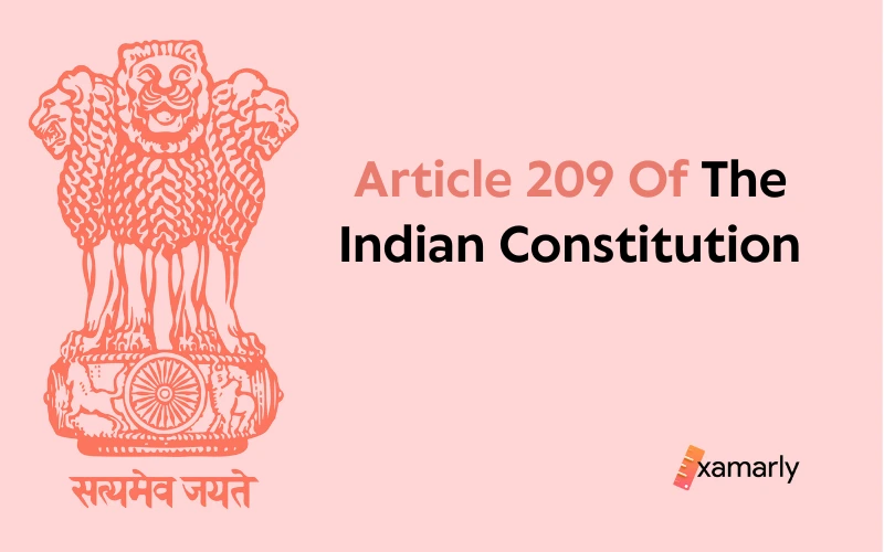 article 209 of indian constitution