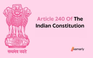 article 240 of indian constitution