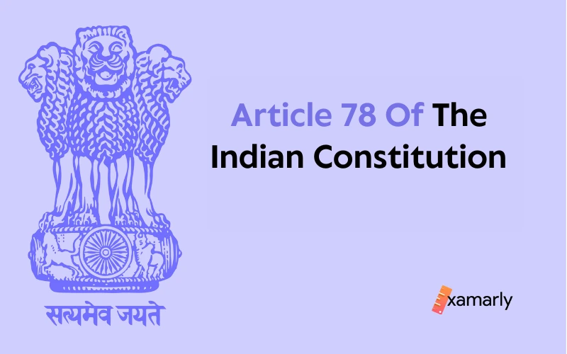 article 78 of indian constitution
