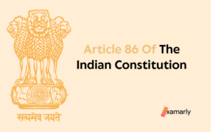 article 86 of indian constitution