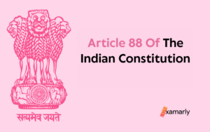 article 88 of indian constitution