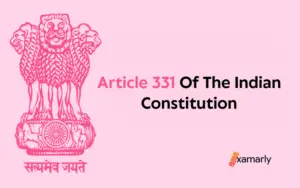 Article 331 Of The Indian Constitution