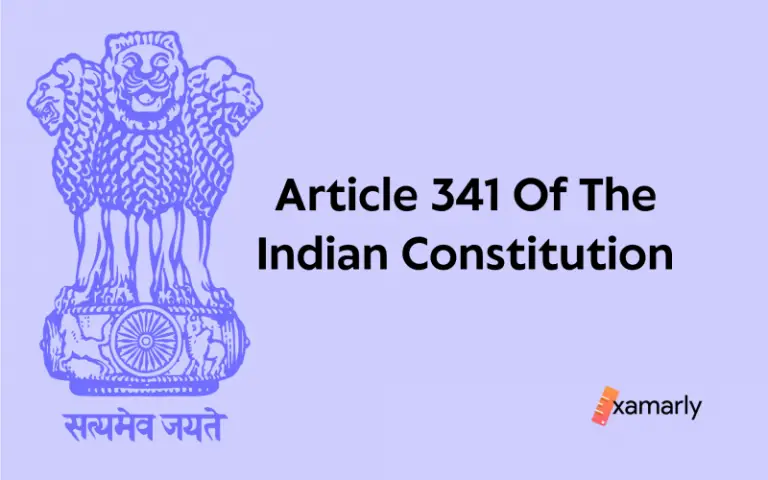 Article 341 Of The Indian Constitution // Examarly