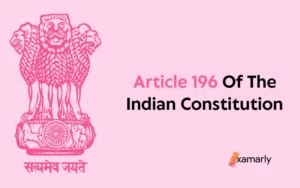 article 196 of the indian constitution
