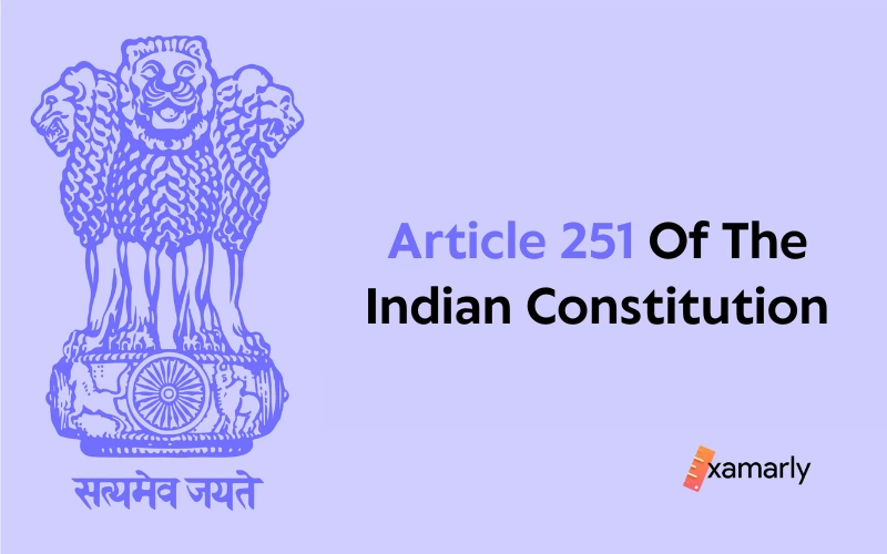 article 251 of the indian constitution