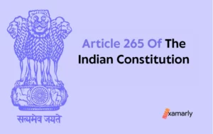 article 265 of indian constitution