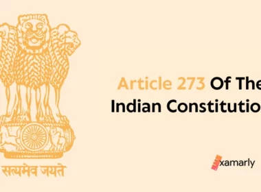 article 273 of the indian constitution