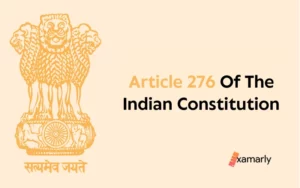 article 276 of the indian constitution