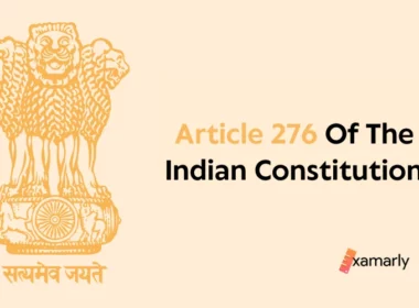 article 276 of the indian constitution