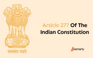 article 277 of the indian constitution
