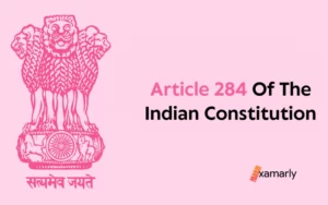article 284 of the indian constitution