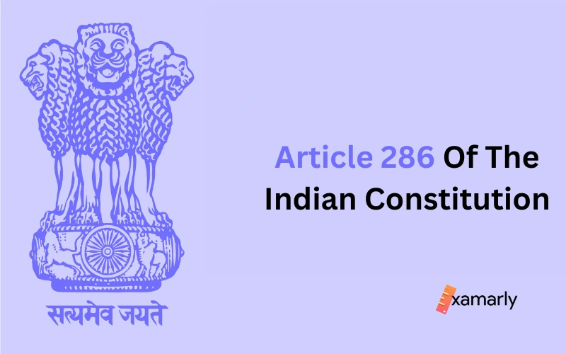 article 286 of the indian constitution