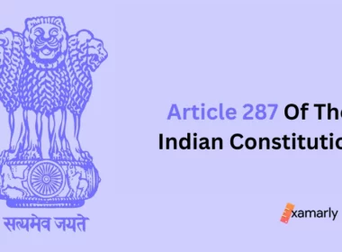 article 287 of the indian constitution