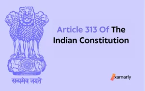 article 313 of indian constitution