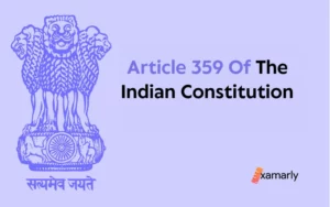 article 359 of indian constitution