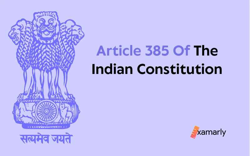 article 385 of indian constitution
