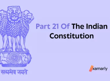 part 21 of indian constitution